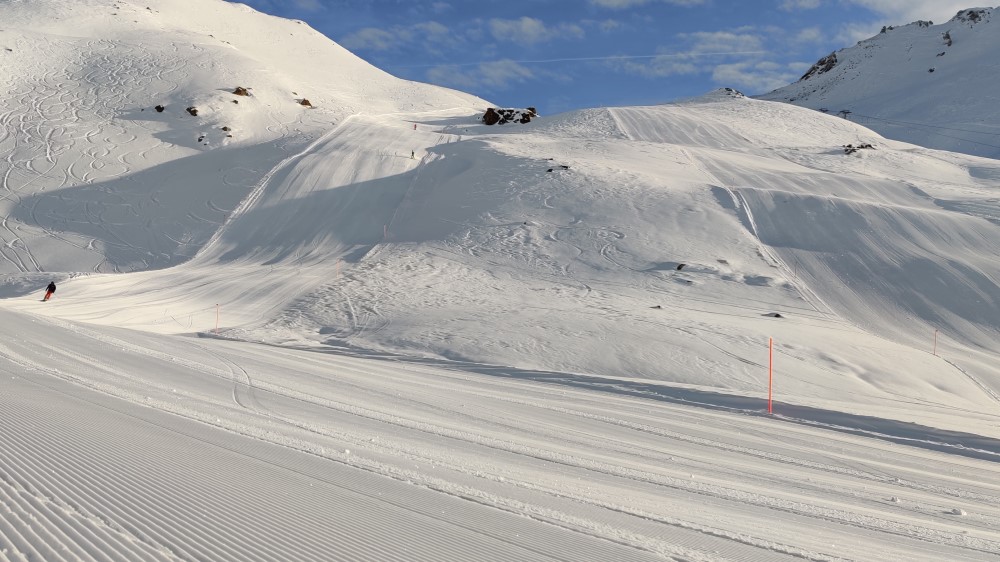Piste 28 vanaf Champatsch.